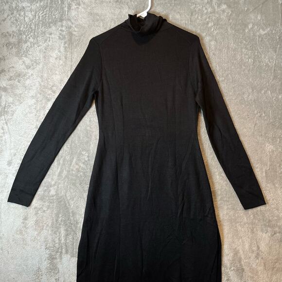 Peruvian Connection Women’s Audrey Dress Size M Alpaca Silk Blend Black - Picture 2 of 7
